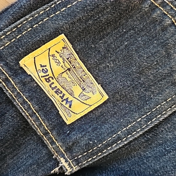 Vintage Wrangler Ice Cream Embroidered Denim Shortalls / Overalls, sz 4 Reg - Picture 7 of 9